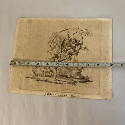 18th C. Cherubs with Peacock Engraving by G.B. Betti – Dilettanti Belle Arti - Image 3
