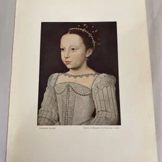 François Clouet Portrait of Marguerite de France, Verve 1939, verso Cranach leaf
