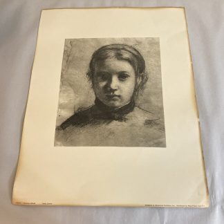 Edgar Degas Vintage Print "Giovanna Bellelli" 1960's Penn Prints, NY
