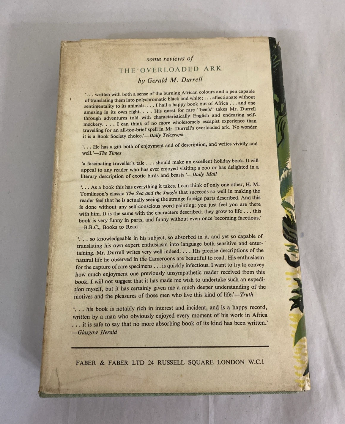 The Overloaded Ark By Gerald Durrell 1953 Hardcover - Image 12