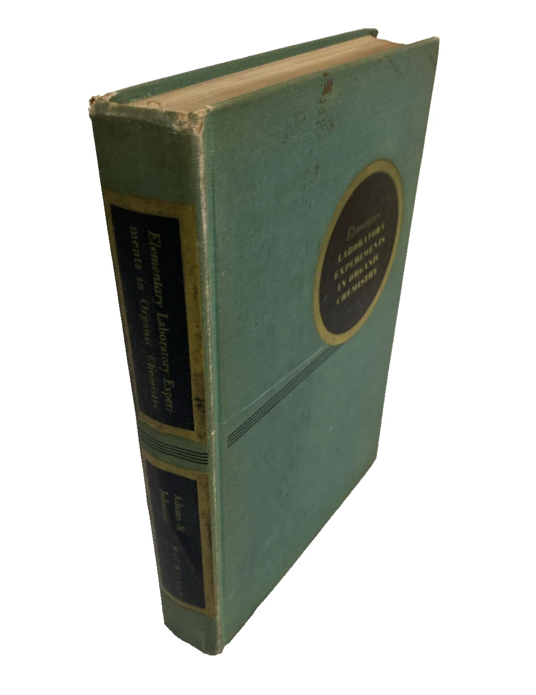 1940 Macmillan Elementary Organic Chem LabManual Adams & Johnson Poly Brooklyn N