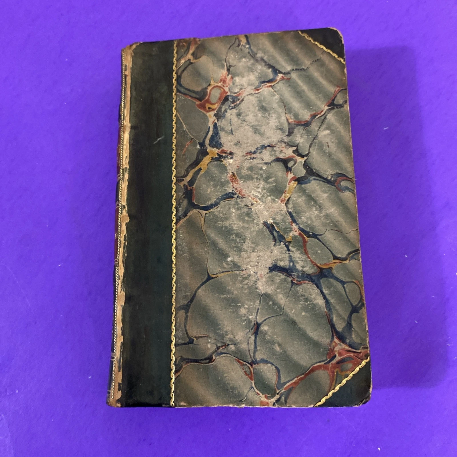 1826 Percy Anecdotes Vol XI Imagination Genius Scott Southey Leather Book Early - Image 3