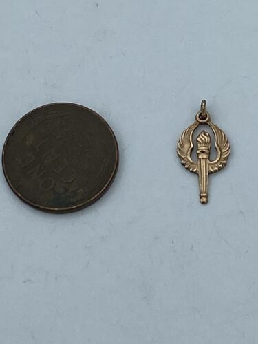Vintage Delta Zeta Sorority Charm 14k - Image 2
