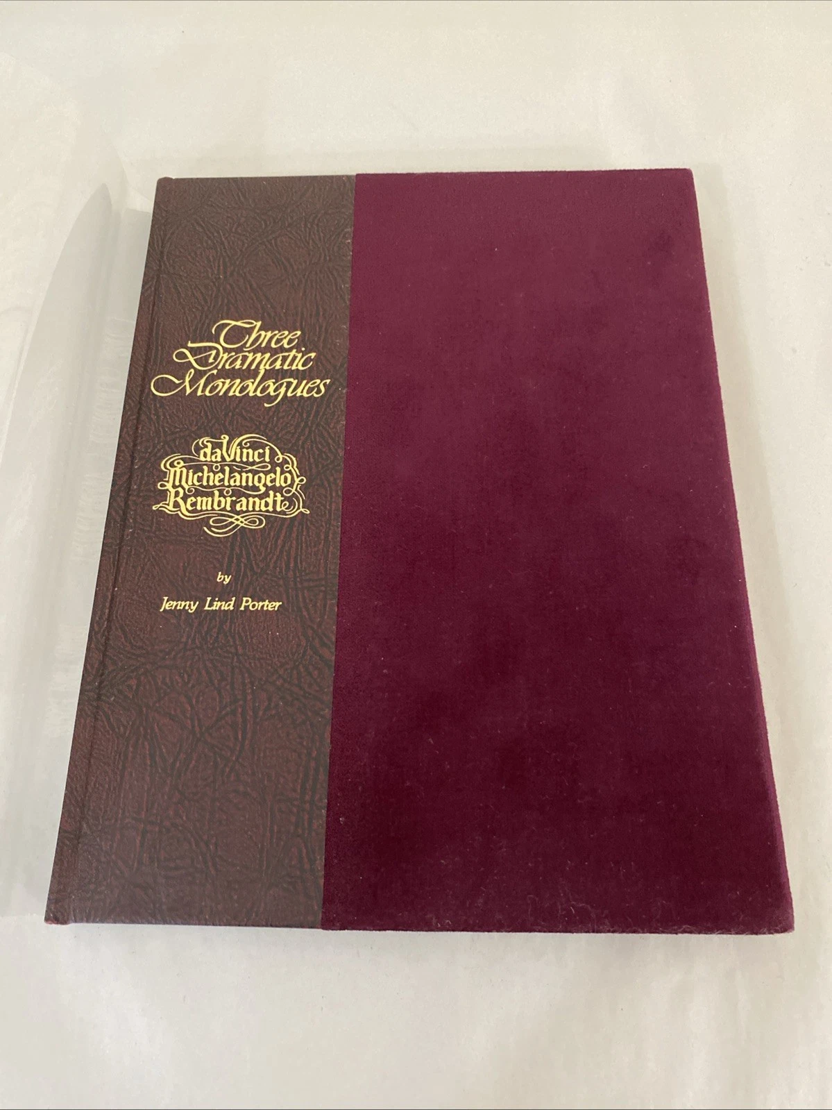 Three Dramatic Monologues da Vinci Michelangelo Rembrandt Ltd 1st Ed Hammer 1978