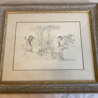 Original William Steig Pen Drawing - 8x10 Unique Art by Shrek's Creator