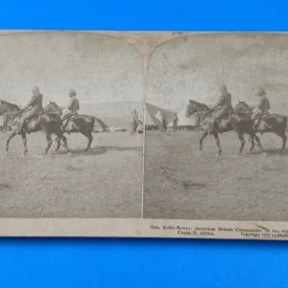 1900 Boer War Stereoview Gen Kelly-Kenny Inspecting Naauwpoort Camp South Africa
