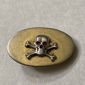 Vintage Skull & Crossbones Red Eyes Swank Tie Clip