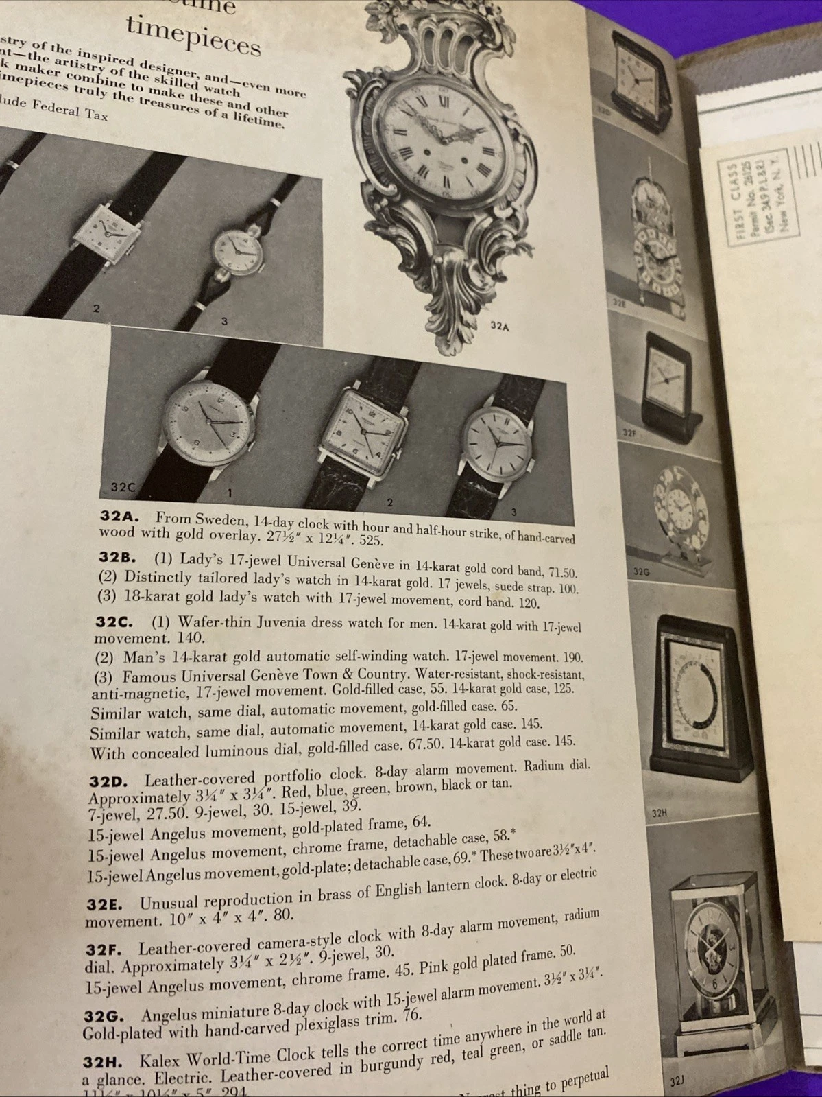 1950 Georg Jensen Fifth Avenue Catalog w Order Form Envelope MCM Silver NYC Gift - Image 8