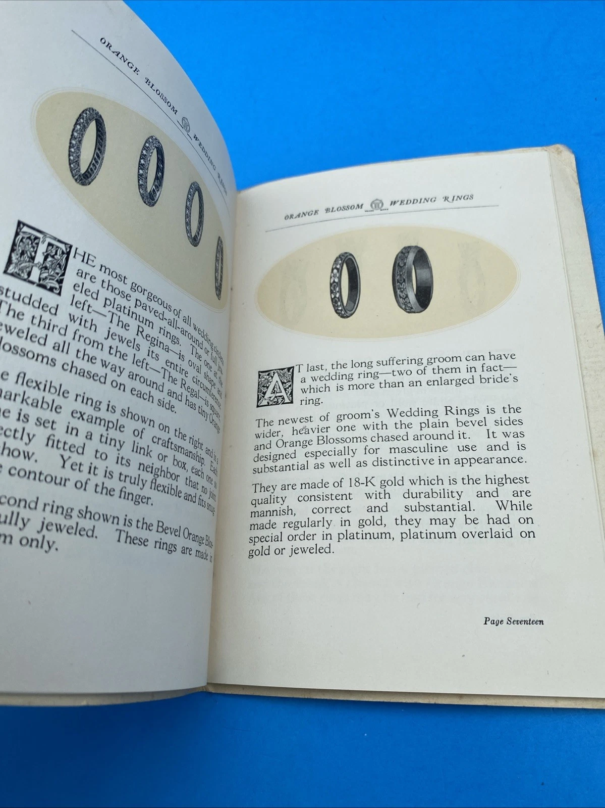 1920 Traub Orange Blossom Wedding Ring Sentiment 7th Ed Booklet Gifford MA - Image 6
