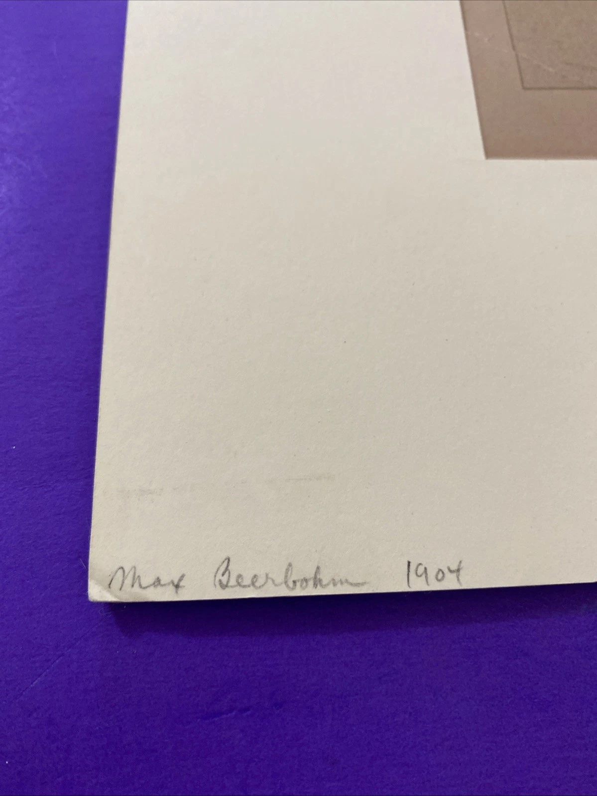 1904 Max Beerbohm Poets' Corner Lithographs Walt Whitman Dante Pair Literary Art - Image 3