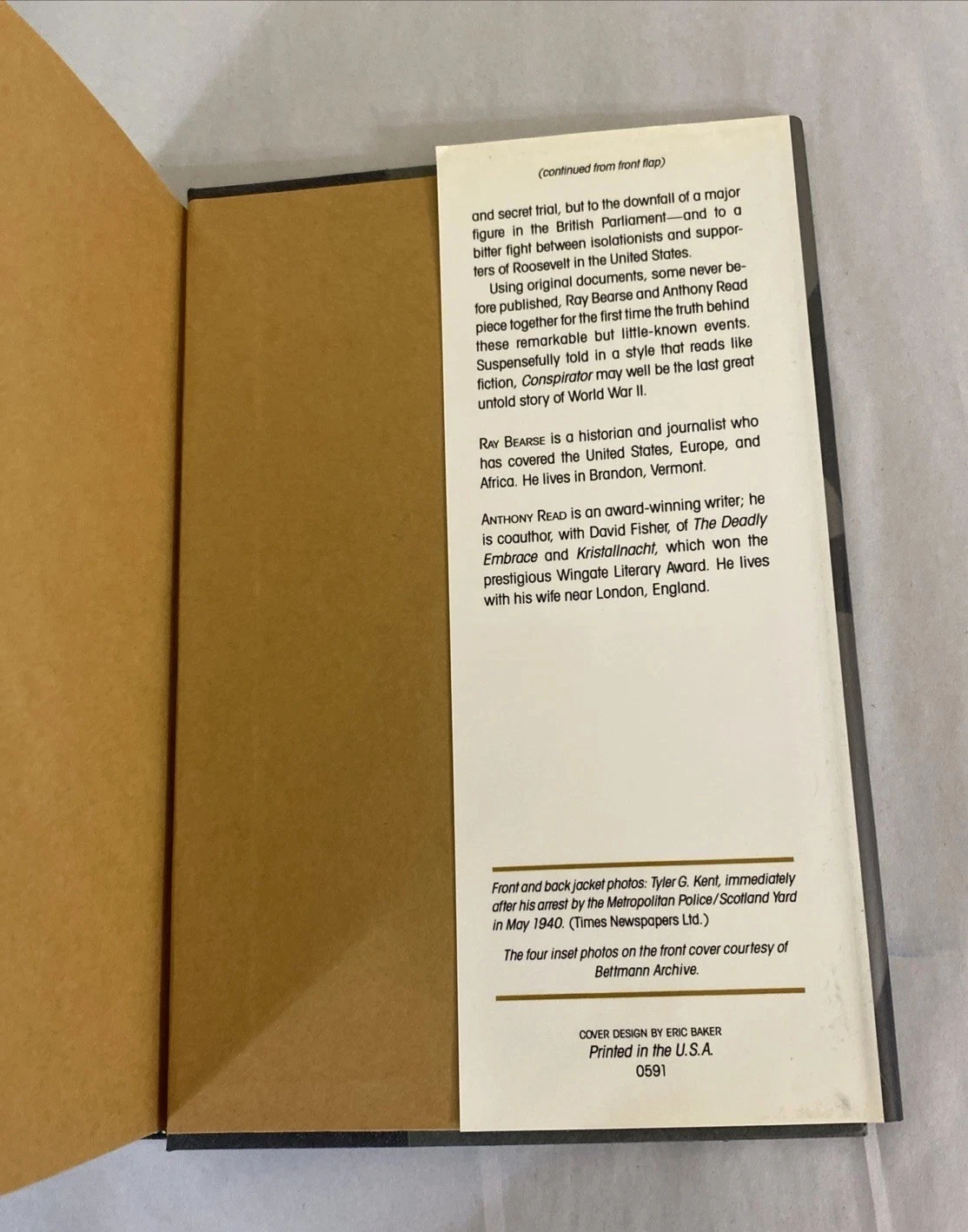 CONSPIRATOR By Ray Bearse - Hardcover First Editon First Printing - Image 10