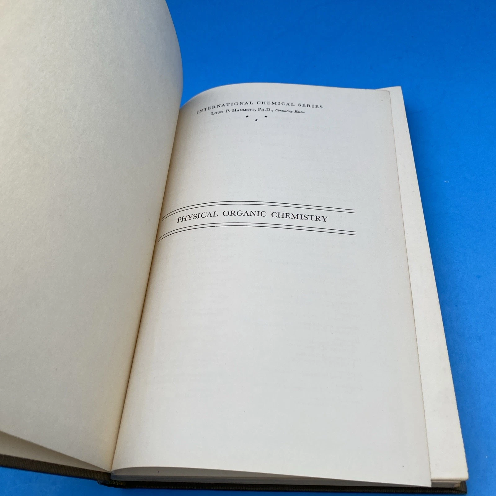 1940 Hammett Physical Organic Chemistry 7th Impression Tuthill Polytechnic Notes - Image 3
