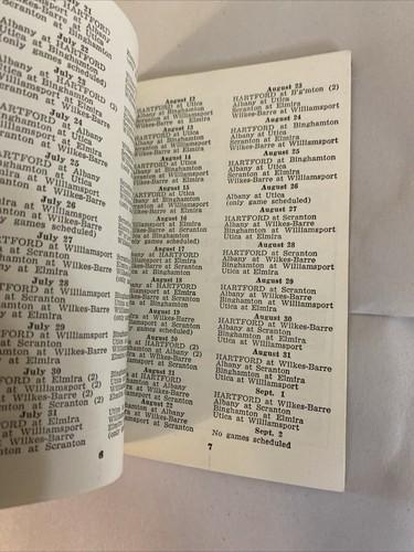 The Hartford Courant 1950 Baseball Schedule - Image 3