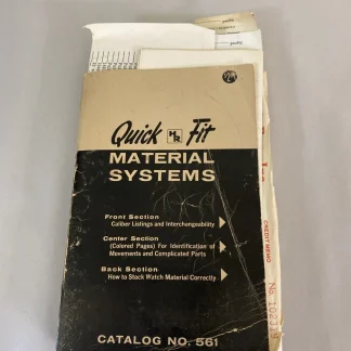 Quick Fit HR Material Systems Catalog #561 by Page & Wilson 1961 With Ephemera