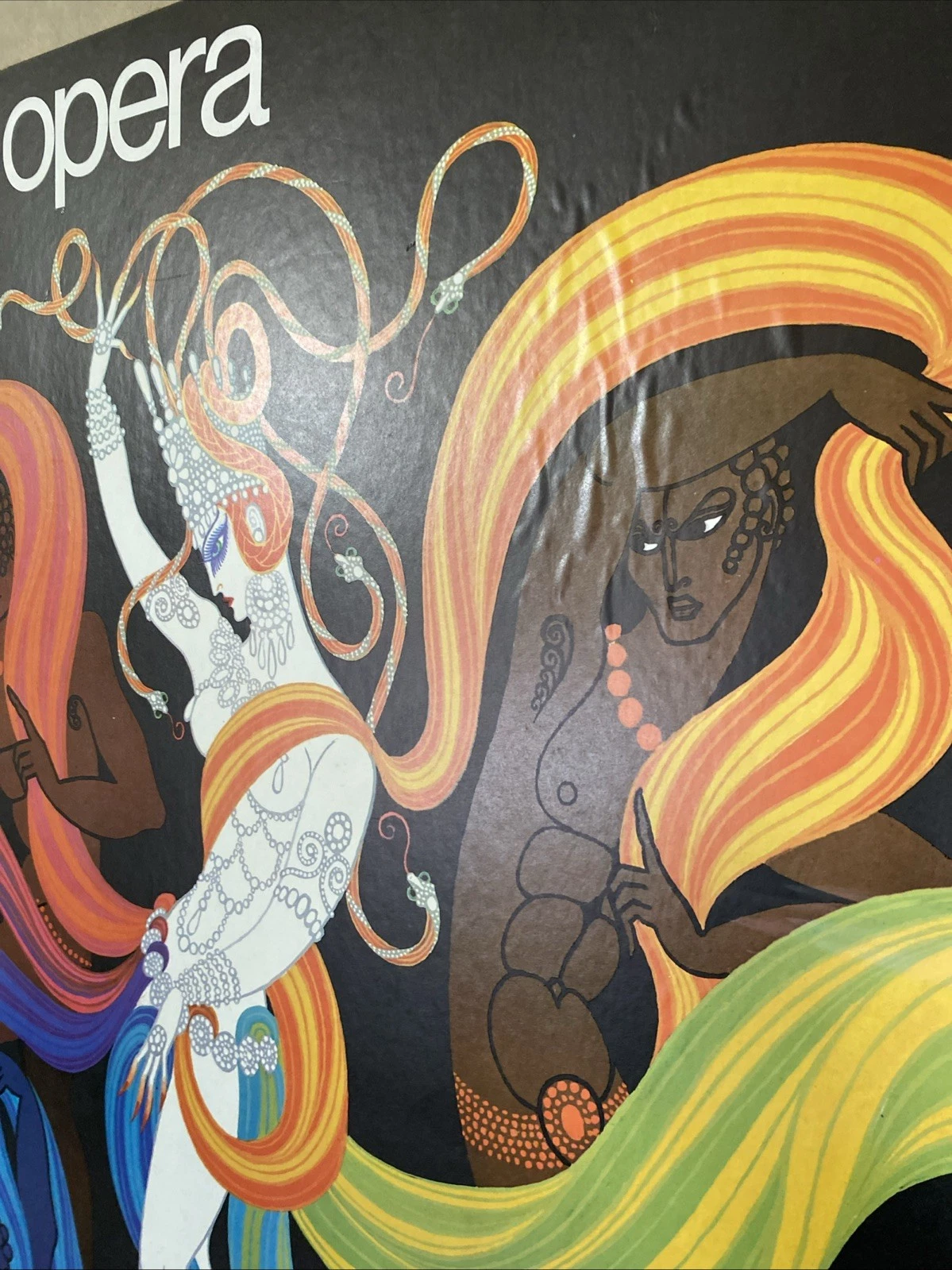 1968 Erté Lyric Opera 68 Vintage Original Chicago Poster Mounted to Board - Image 8