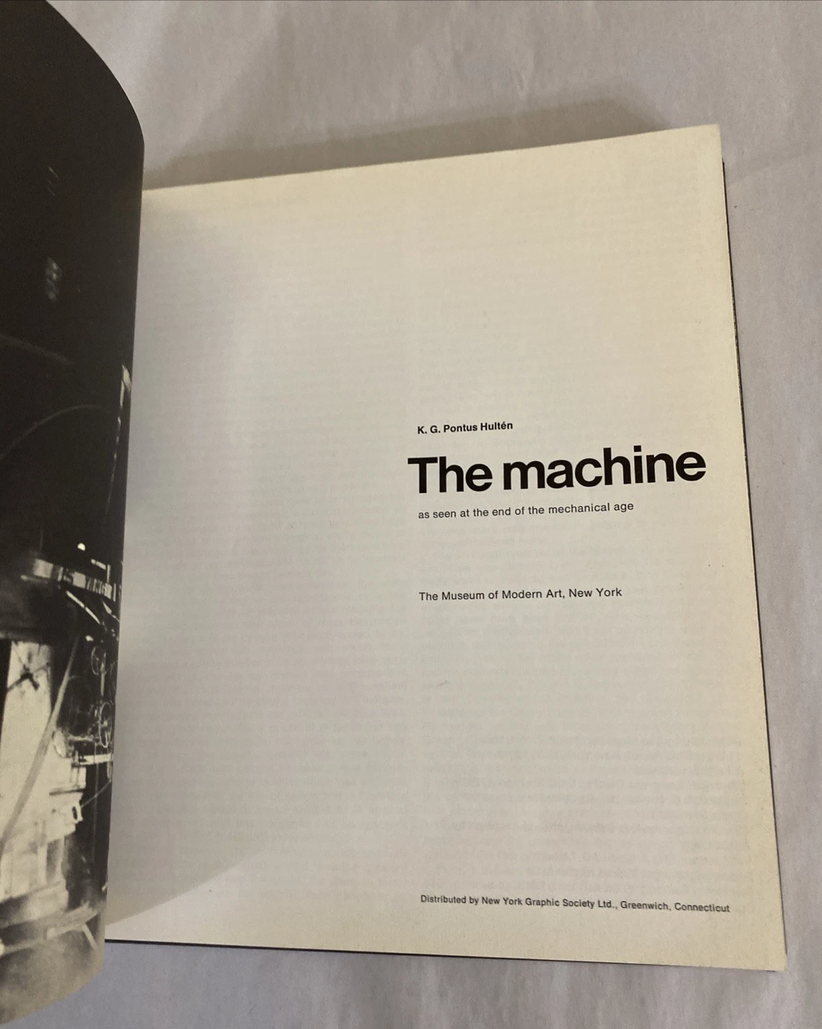 The Machine, by K. G. Pontus Hulten - 1968 - Vintage Hard Cover (Metal) Book - Image 3