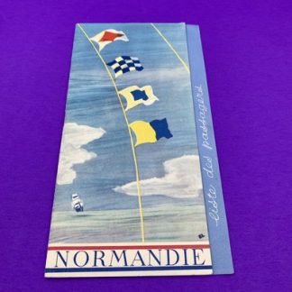 Edward E. Nahon S.S. Normandie Passenger List 1939 NY-Southampton-Le Havre