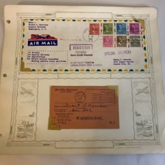 1941 Complete DC-KC Cover: Special Delivery, Registration & Return Receipt