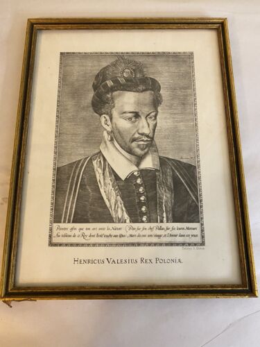 Rare Print of "Henri III, King of France" by Jerome Wierix – Fototyp A. Gotza Ed