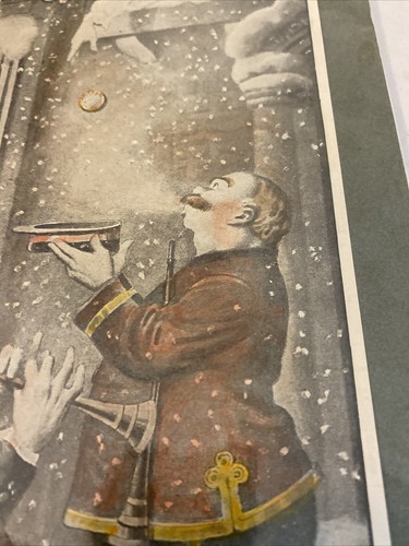 Rare 1900 Beecham's Pills Advertisement "You Never Know Your Luck" Winter Scene - Image 6