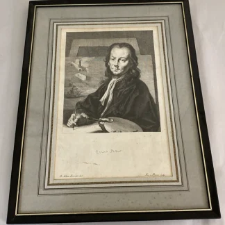 Livio Mehus Portrait Engraving, Campiglia del. / Pazzi sc., Uffizi Series 18th-C
