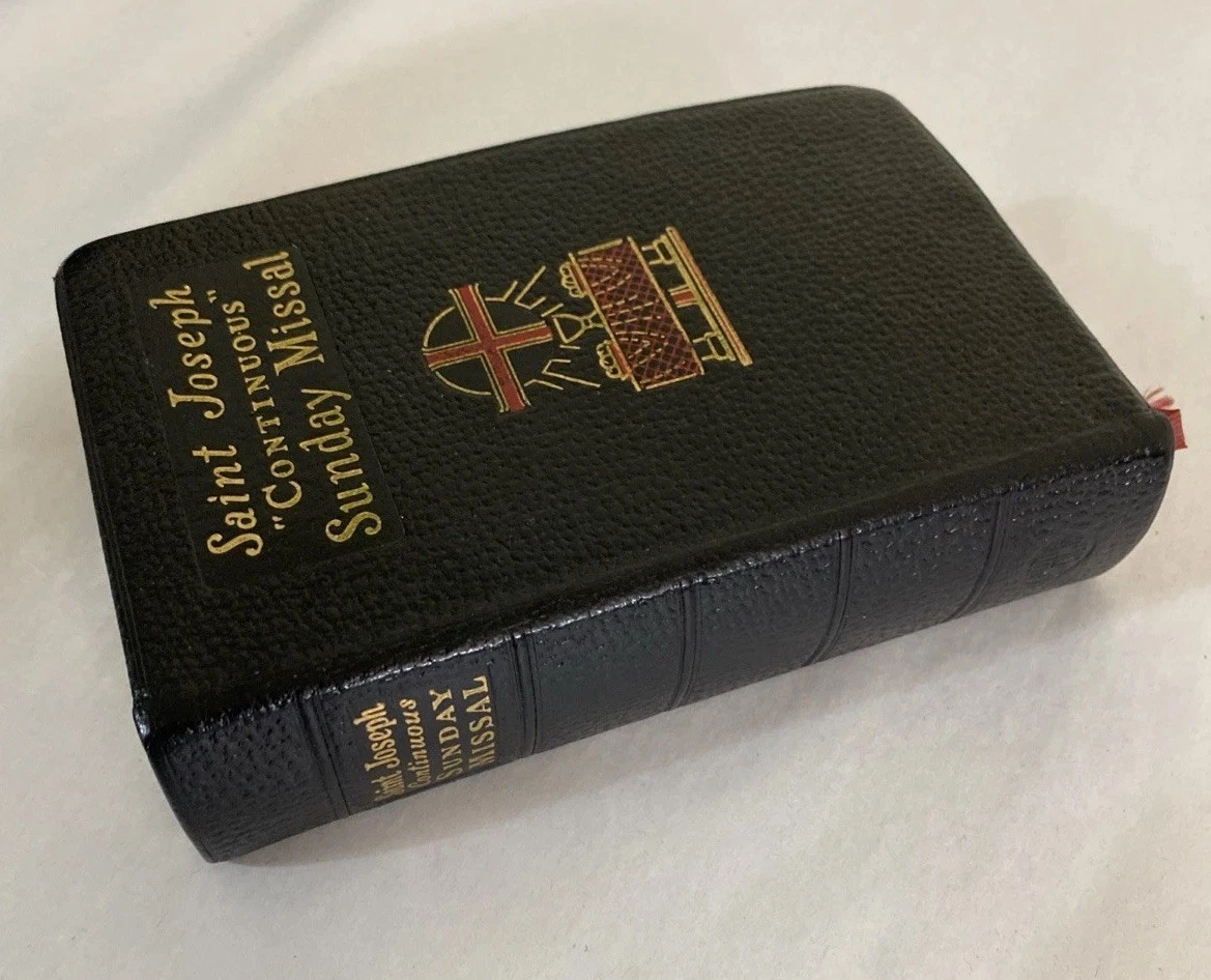 St. Joseph Continuous Sunday Missal 1963 Catholic Book Publishing Co. Ilustrated - Image 2