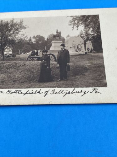 Gettysburg PA Cemetery Hill 1910s RPPC Postcard - Image 3