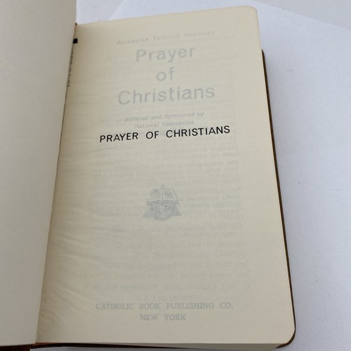 PRAYER OF CHRISTIANS Catholic Book Publishing Company 1971 - Image 9