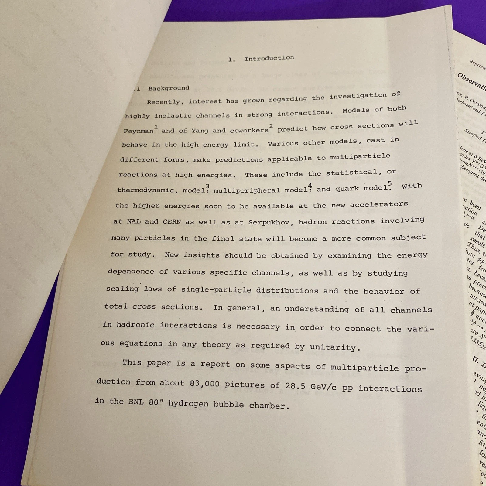 1970 Brookhaven High Energy Physics Preprint & 1968 Physical Review Offprint Lot - Image 3