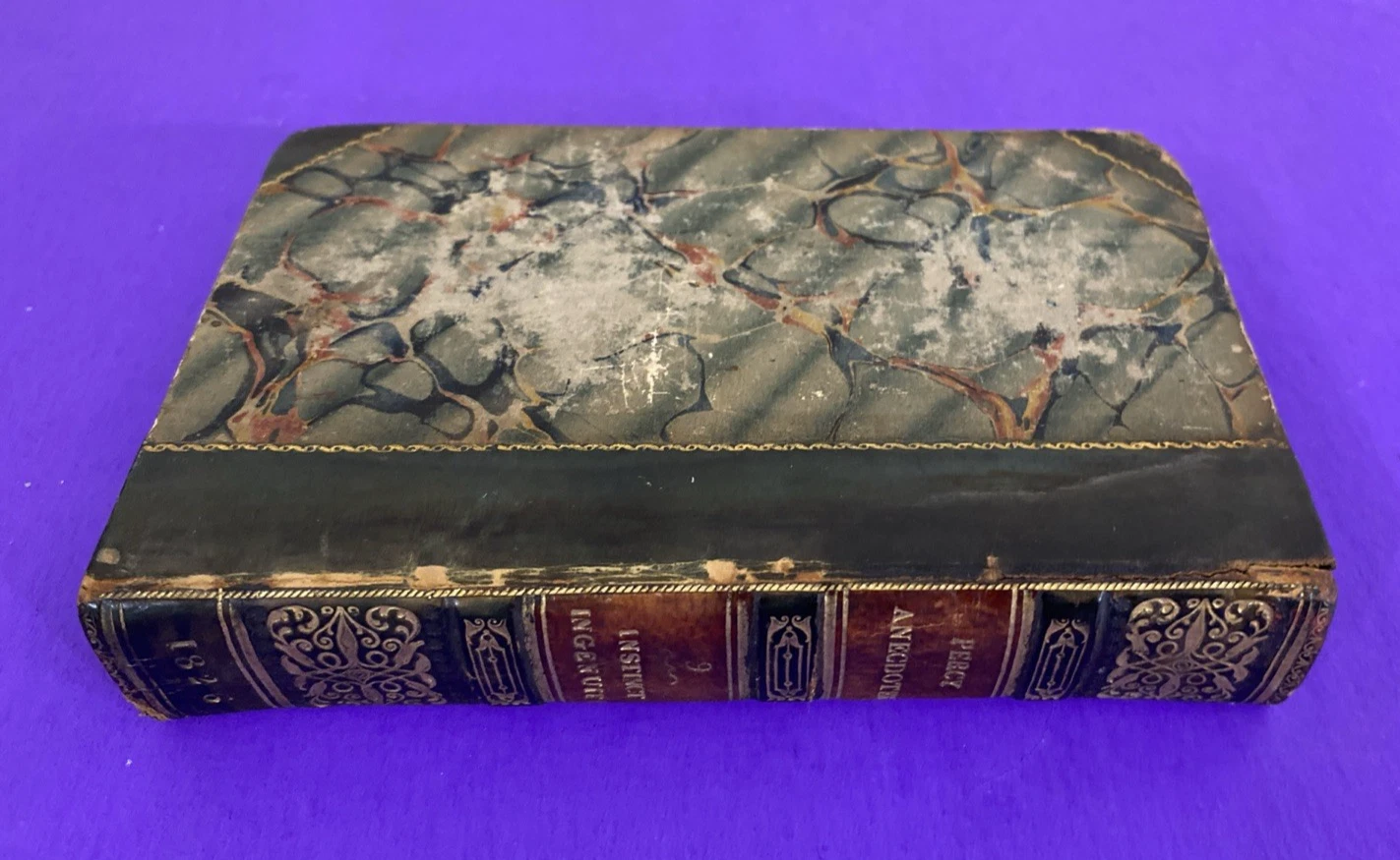 1826 Percy Anecdotes Vol IX Instinct Ingenuity John Rennie Leather Book - Image 12