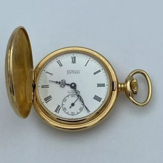 Vintage Fortron Swiss Made Men Pocket Watch 17 Jewels