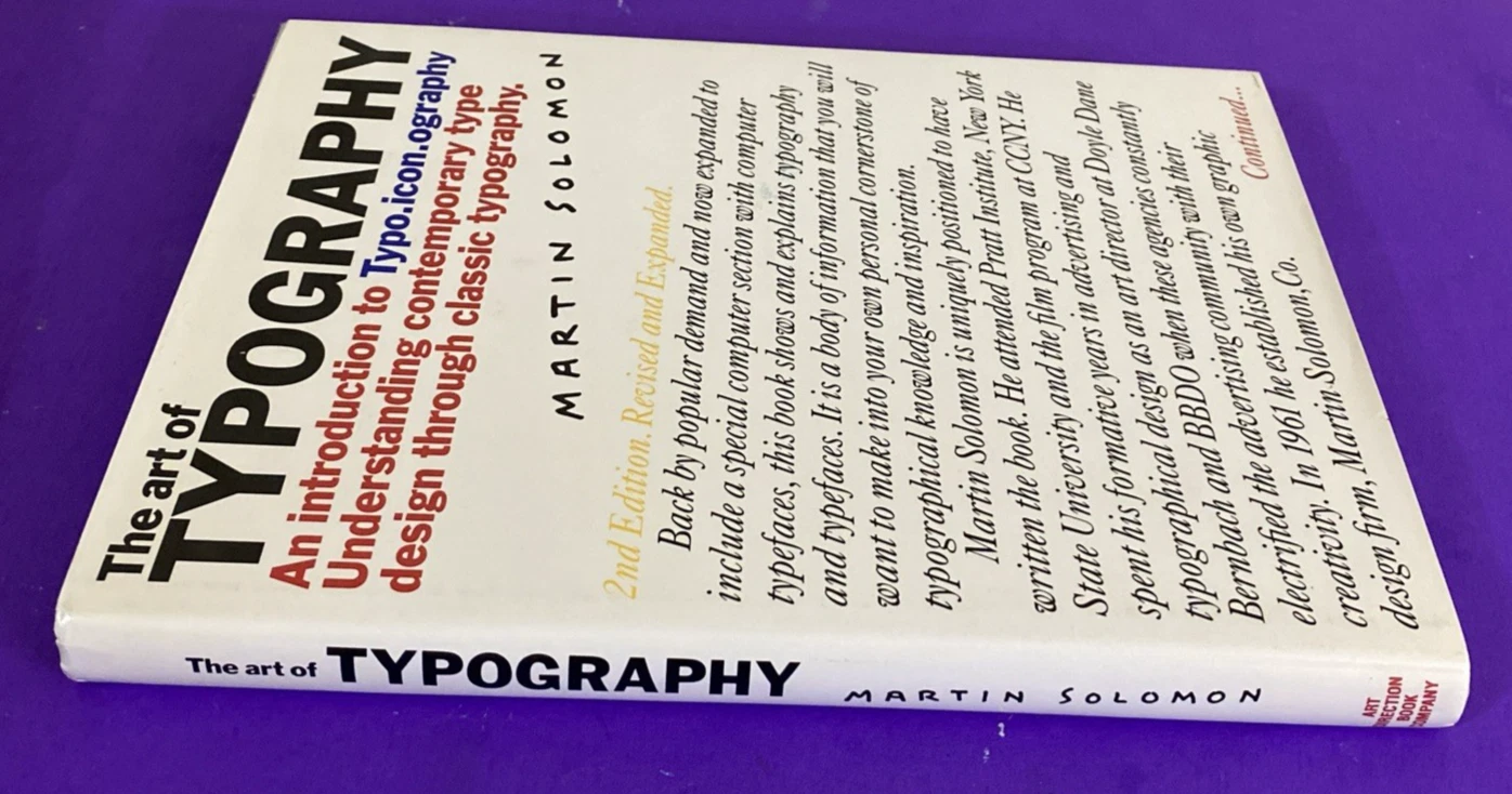 The Art of Typography by Martin Solomon - Second Printing 1994 - Image 8