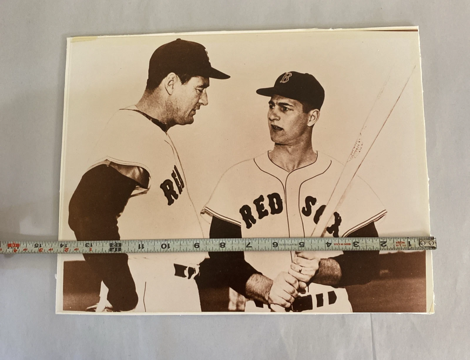 Ted Williams & Carl Yastrzemski 1961 Photo – Vintage Collection 14x11 w/ COA HOF - Image 5