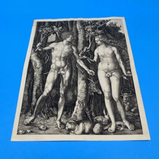Albrecht Durer ‘Adam and Eve’ c1900 intaglio photogravure after 1504