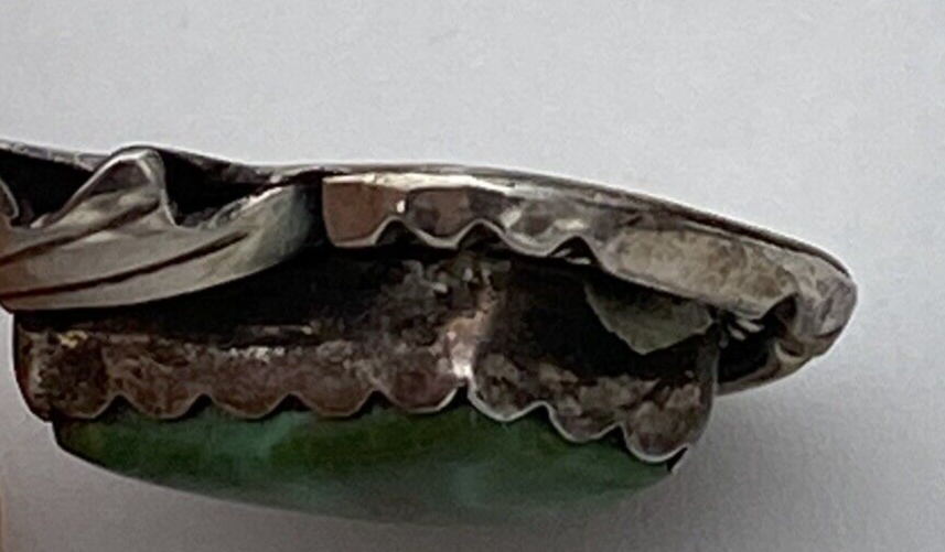 Fannie Platero Native American Platerofne Turquoise Pendant Sterling Silver - Image 7