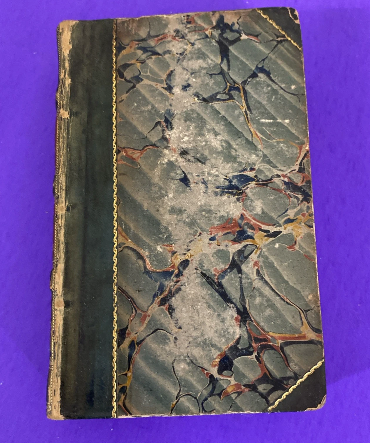 1826 Percy Anecdotes Vol VI Science Literature Banks Nichols Leather Book - Image 3