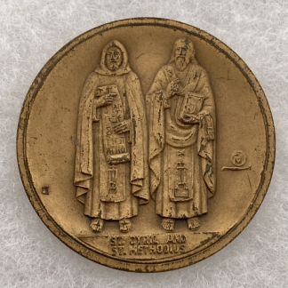 St Cyril And Methodius Vladimir Slavic Medallion Apostles to the Slavs