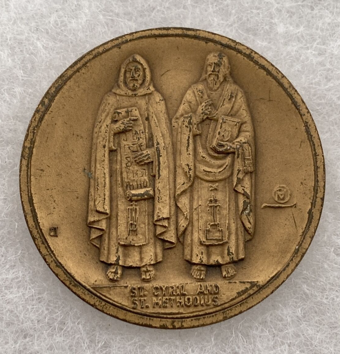 St Cyril And Methodius Vladimir Slavic Medallion Apostles to the Slavs