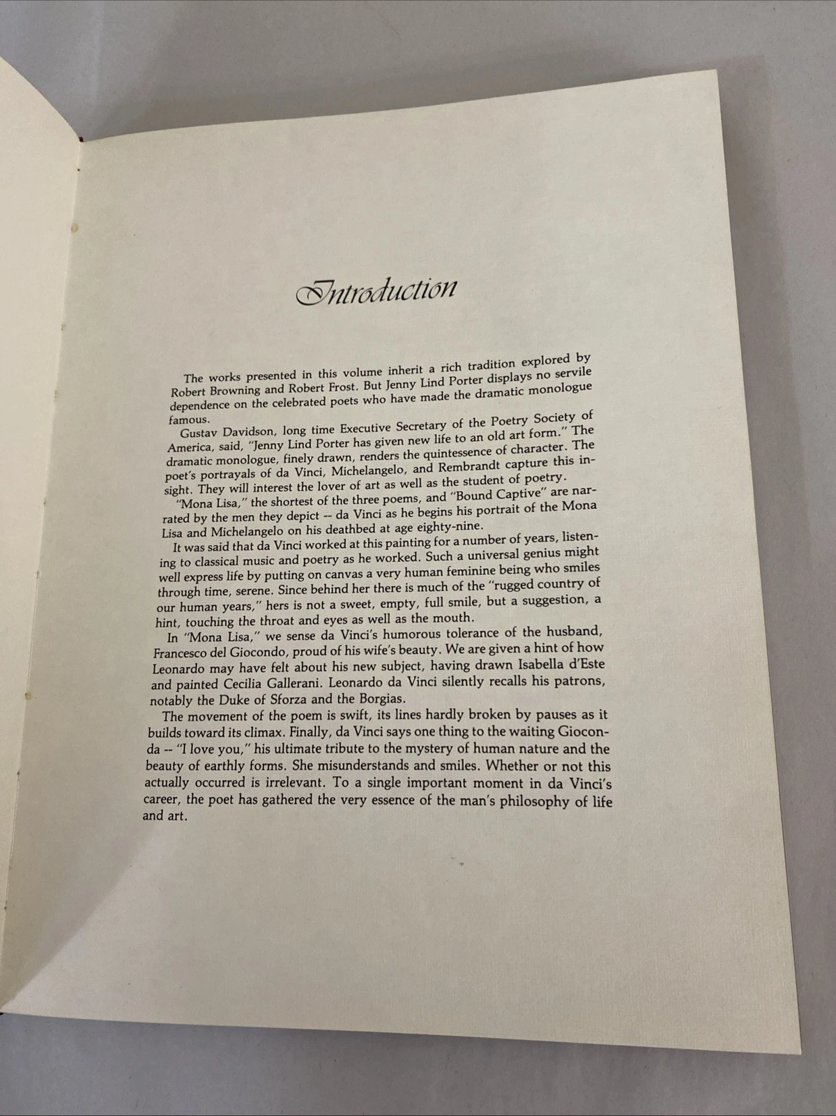 Three Dramatic Monologues da Vinci Michelangelo Rembrandt Ltd 1st Ed Hammer 1978 - Image 6