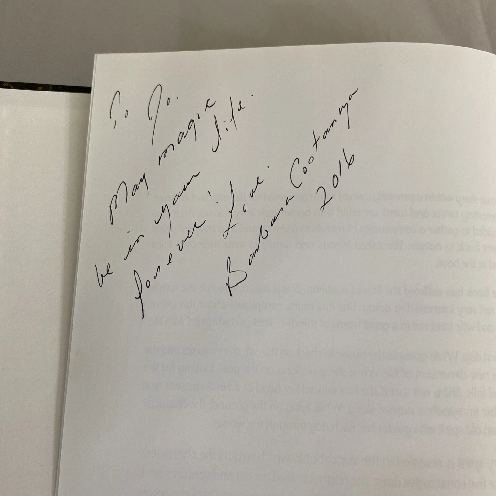 The Fairy Forest: a true story - Inscribed By Barbara Costanza - Hardcover - Image 4