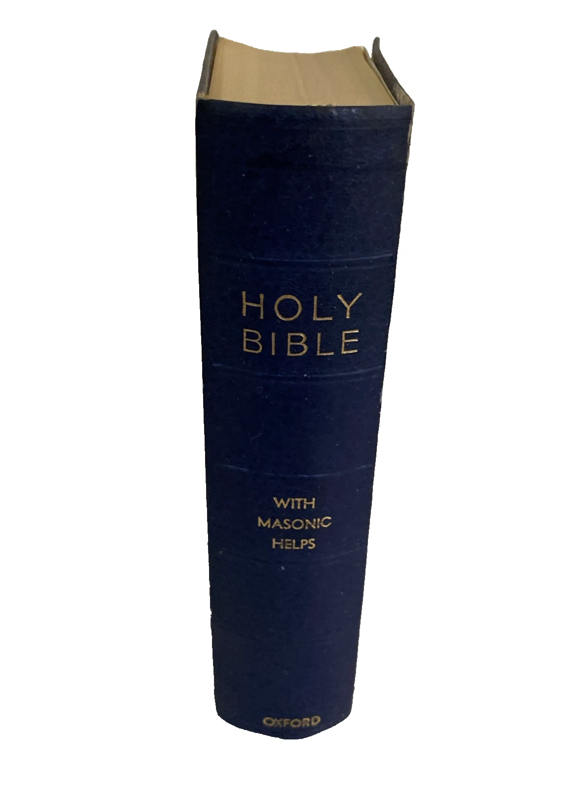 1949 Morton Lodge No 63 Masonic Oxford Bible J.T. Brooks Original Box NY - Image 2