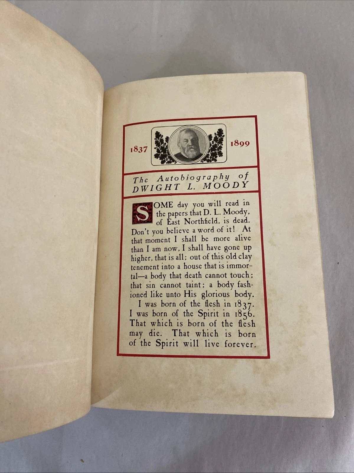 1900 Life of Dwight L Moody by His Son 1st Authorized Illustrated Revell HC Biog - Image 5
