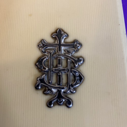 Common Prayer Book Church Of England c1900 Sterling Silver Cross Cellulose Cover - Image 11