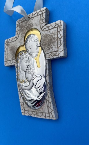 Creazioni RL Argenti Laminato AG, Holy Family Silver Wall Plaque, Italy, - Image 4