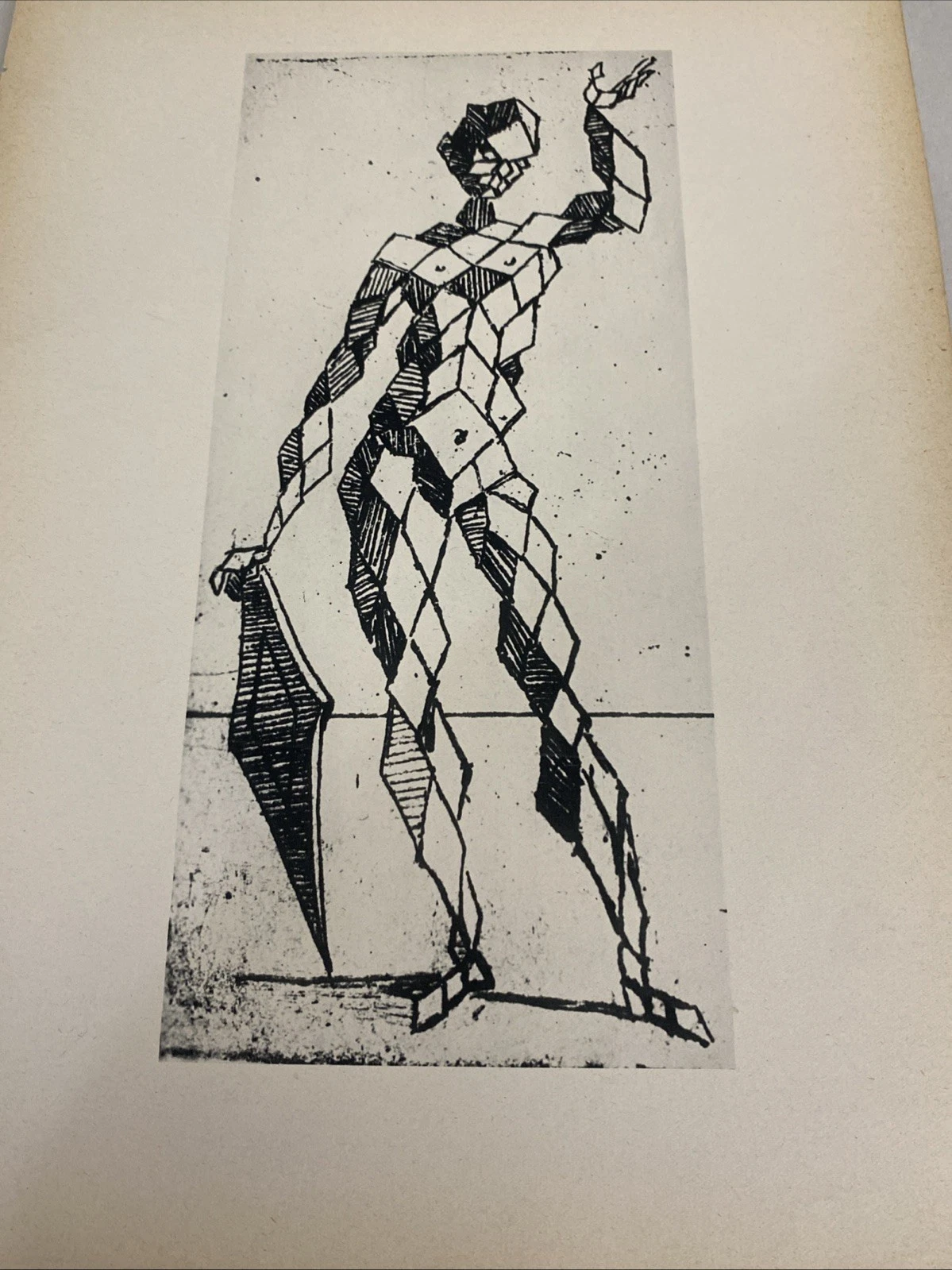 Verve 1939 single leaf: French male studies after David + Bracelli Harlequin art - Image 8