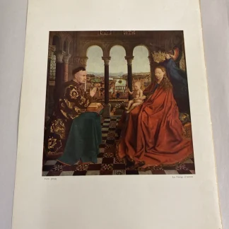 Verve 1939 Jan van Eyck La Vierge d’Autun plate, verso David Octavius Hill