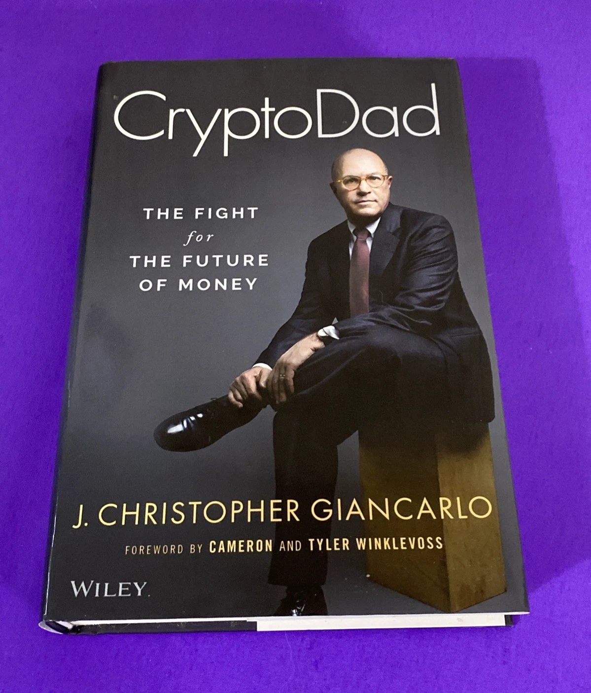 Signed CryptoDad J Christopher Giancarlo HC DJ 2021 Crypto Regulation Book Wiley