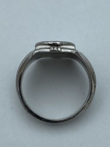 OLM (Our Lady of Mercy) 925 Sterling Silver Vintage Veritas School Ring Size 8 - Image 4