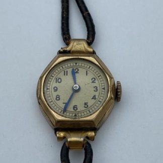 Vintage Watch No Makers Mark 1940s WWII? Walz Gold Double Case