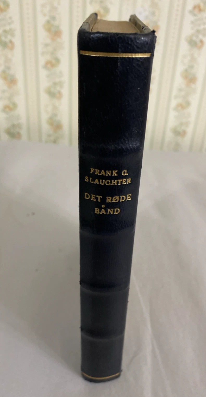 1957 Det Røde Bånd Frank G. Slaughter Danish Aschehoug Half Leather Binding Copy - Image 4